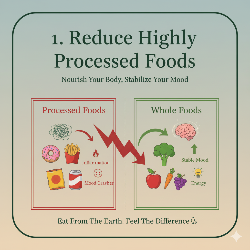 1 reduce highly processed foods