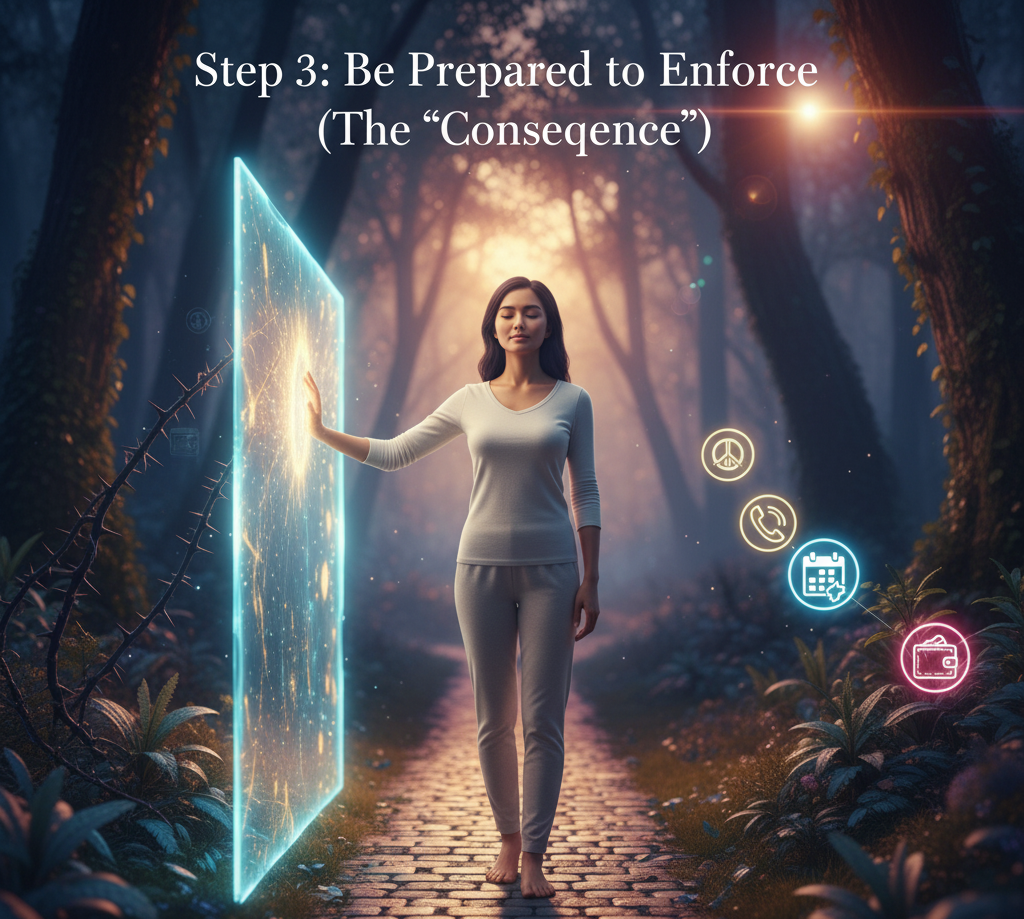 step 3 be prepared to enforce the consequence