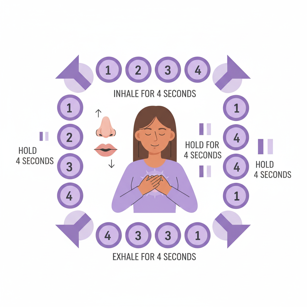 Learn controlled breathing exercises