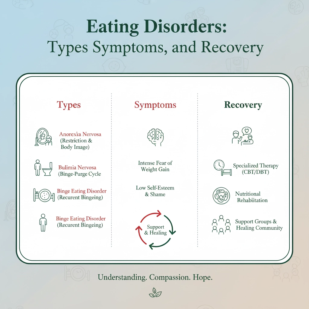 Eating Disorders Types, Symptoms, and Recovery