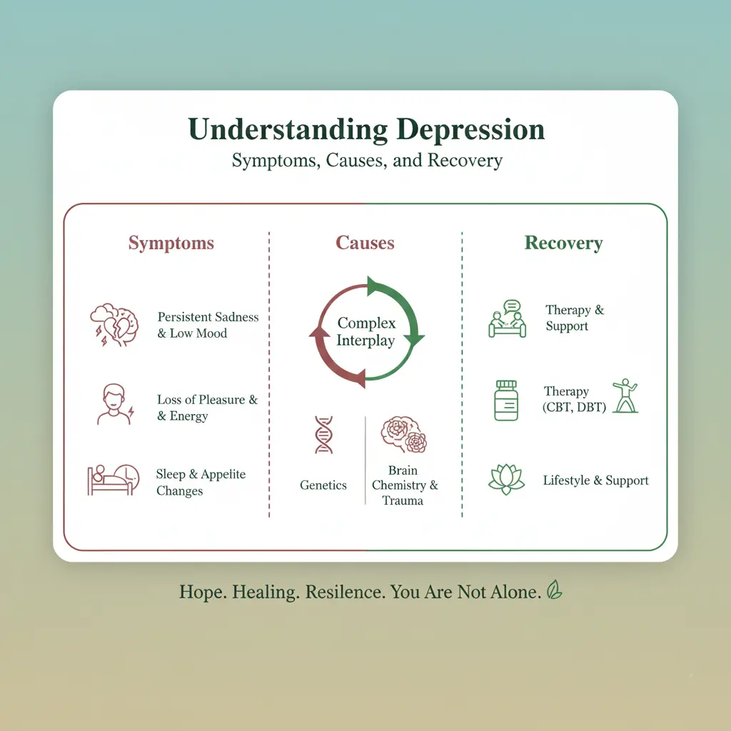 Understanding Depression Symptoms, Causes, and Recovery